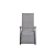 KETTLER CIRRUS SILVER-LINE RELAX - fotel z podnóżkiem (ANTRACYTOWY)